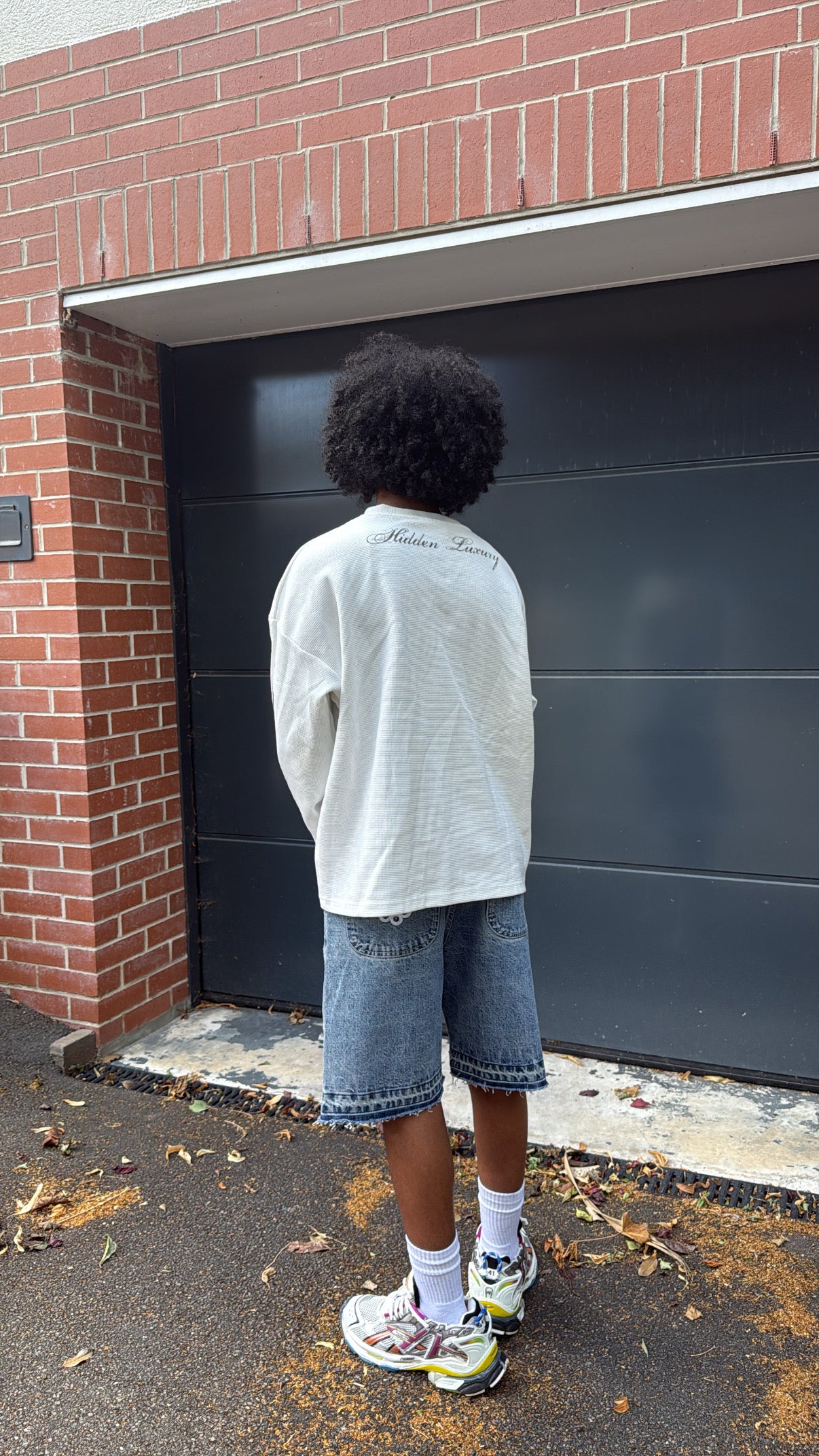 WHITE REDEMPTION WAFFLE KNIT