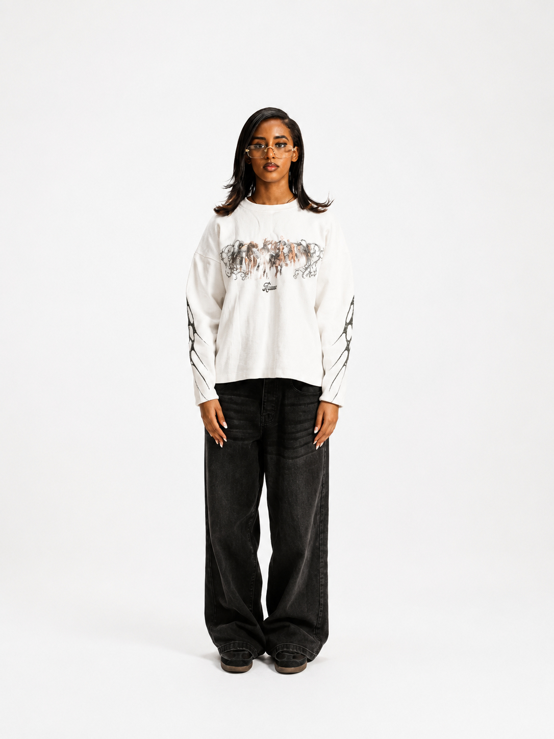 SAMT WAFFLE KNIT - IVORY