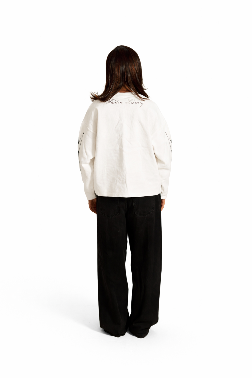 WHITE REDEMPTION WAFFLE KNIT