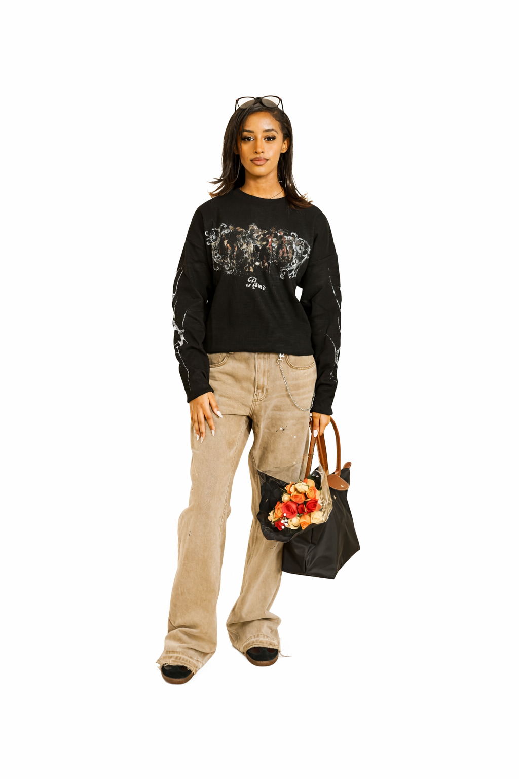 BLACK REDEMPTION WAFFLE KNIT